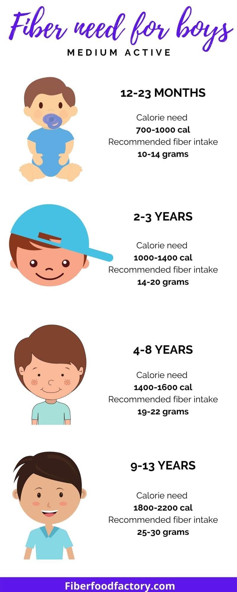 infographic fiber need boys in different ages.