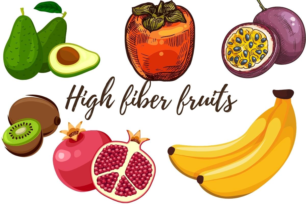 high fiber fruits.