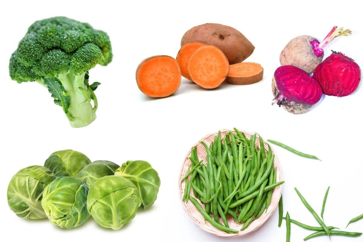 veggies high in fiber.